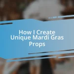 How I Create Unique Mardi Gras Props