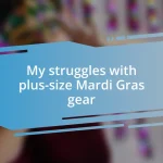 My struggles with plus-size Mardi Gras gear