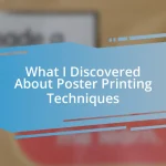 What I Discovered About Poster Printing Techniques